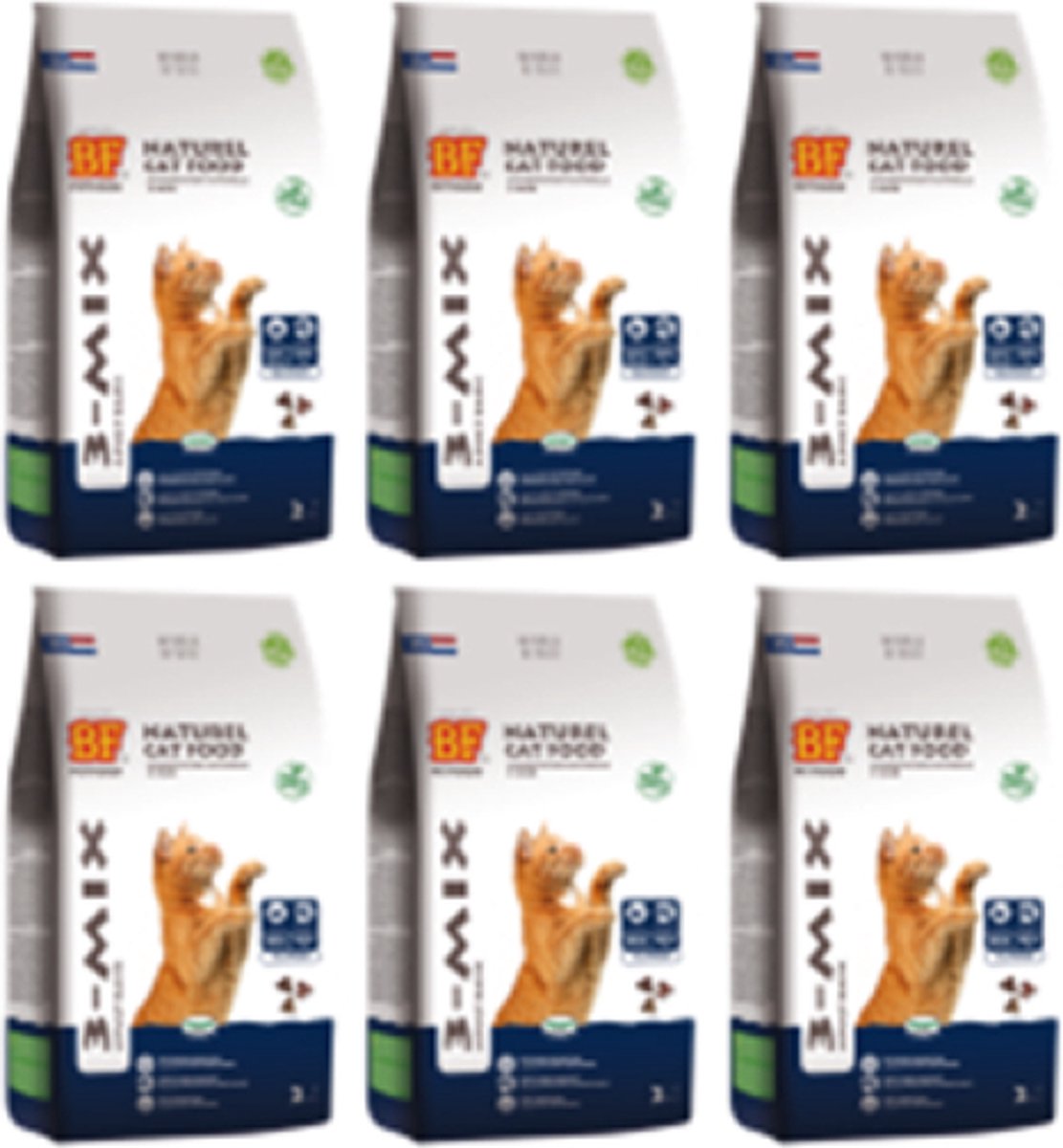 6x Biofood Kattenbrokjes 3-Mix - Kattenvoer - 2kg