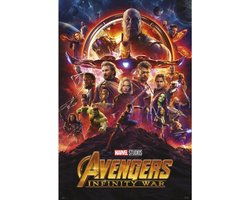 Avengers Infinity War poster - Marvel - collage - Thor - Hulk - Thanos - Iron Man - 61 x 91.5 cm