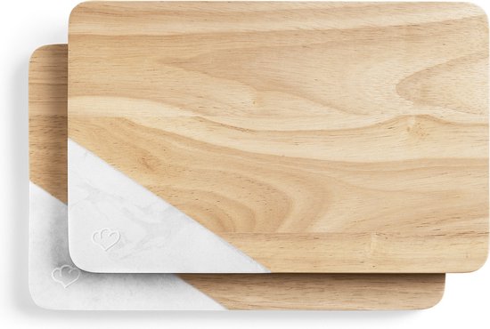 EKFJAELL Premium Breakfast Plates Oak 28 x 20 x 2 cm (Set of 2