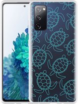 Hoesje Geschikt voor Samsung Galaxy S20 FE Schildpadjes