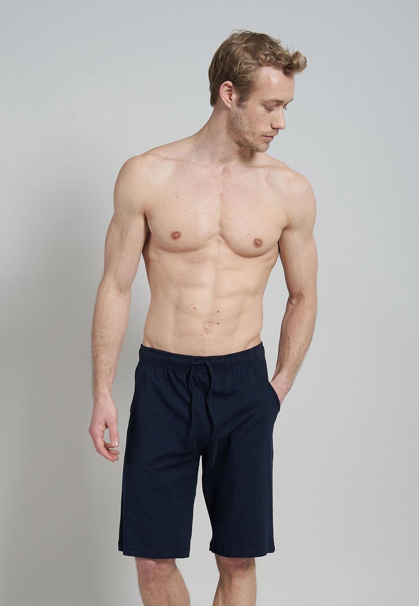 Ceceba heren pyjamabroek kort - donkerblauw