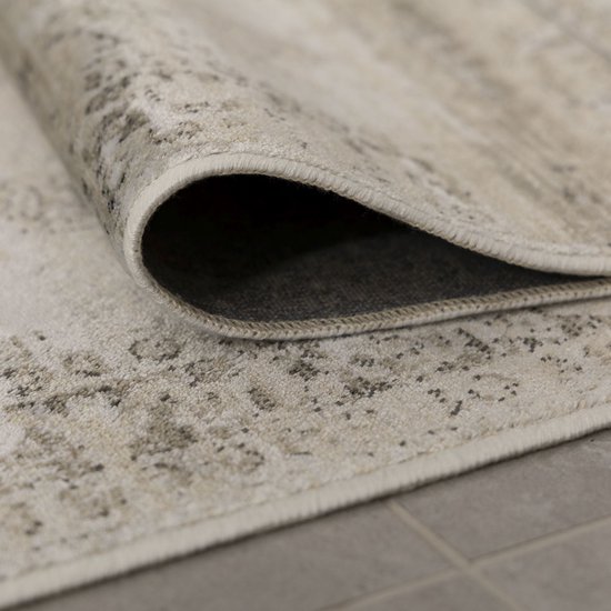 Mia's Teppiche Anna - Modern Vloerkleed voor Woonkamer, Slaapkamer en Gang, Beige-D4, 160 x 230 cm