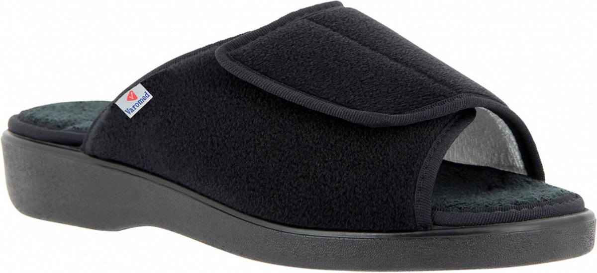Varomed - Ibiza - Slipper - maat 46 - Zwart - met CE keurmerk - verbandschoenen - verbandpantoffels - verbandsloffen -