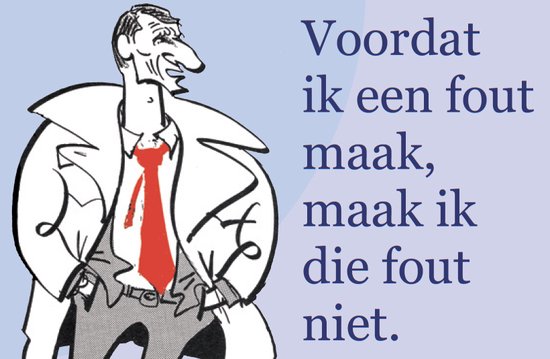 Johan Cruijff - Voordat ik een fout maak, maak ik die fout niet - Unieke handgemaakte uitgave met de beste uitspraken van Johan Cruijff in een luxe geschenkdoos.