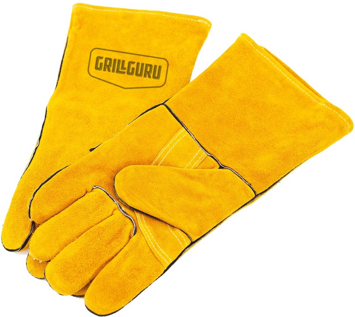 Grill Guru - Leather BBQ Gloves