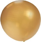 Mega ballon Metallic Gold Goud latex -	24 inch = 61 cm.