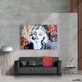 Luxe Plexiglas Schilderij Marilyn Monroe | 40x60 | Woonkamer | Slaapkamer | Kantoor | Muziek | Design | Art | Modern | ** 5MM DIK**
