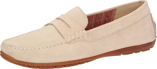 Sioux Carmona Velour suède mocassins roze/rood