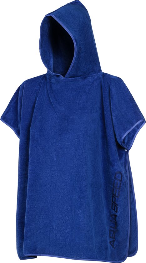 Aqua Speed Poncho Handdoek kinderen - Blauw 70 x 120 (110 / 135)