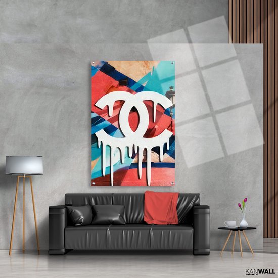 Luxe Plexiglas Schilderij Chanel | 75x100 | Woonkamer | Slaapkamer | Kantoor | Muziek | Design | Art | Modern | ** 5MM DIK**