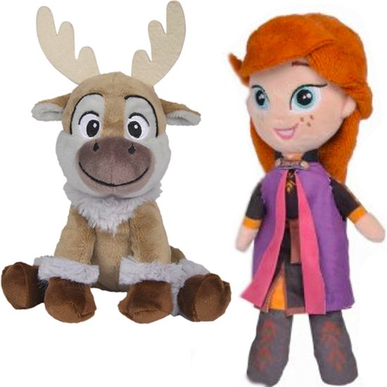 Sven Anna Disney Frozen Pluche Knuffel Set Cm Frozen Plush Toy Speelgoed Bol Com