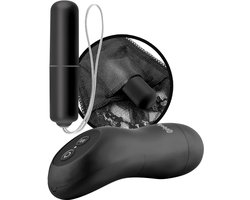 Pipedream Fetish Fantasy Vibrerende Ondergoed Panty met Afstandsbediening  - Zwart