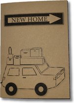 New Home | Verhuiskaarten | kraft | 12 stuks incl. envelop