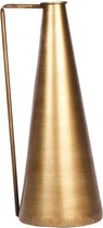 Oneiro Luxe Vaas Vase Tromso Metal D16H36cm Gold – hotel chique - binnen – accessoires – tuin – decoratie – bloemen – mat – glans – industrieel - droogbloemen