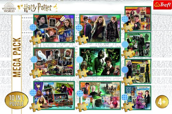 Puzzle 10 en 1 Trefl Harry Potter - 20/35/48 pièces