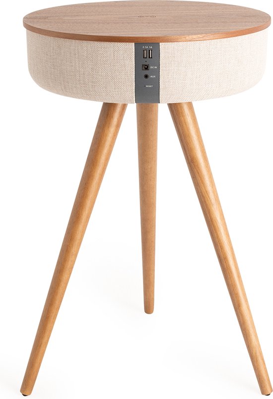 CREATE - Luidsprekertafel met 360º geluid, bluetooth en draadloos opladen - SPEAKER TABLE