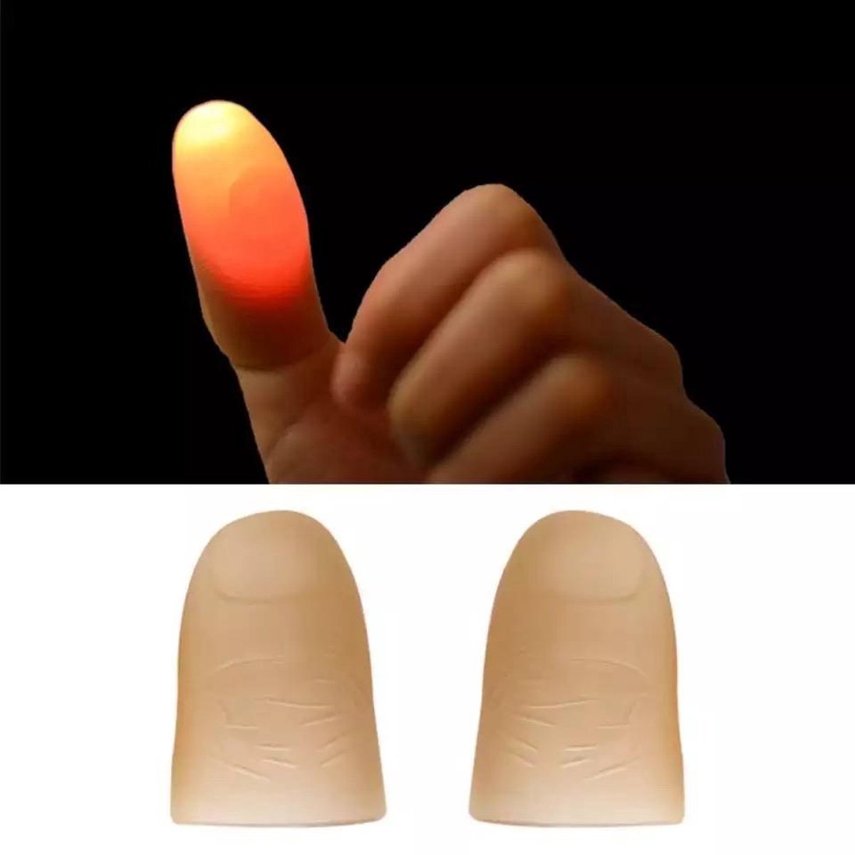 Lichtgevende Magische Duim - Goochel Handschoen - Goocheltruc - Magic Trick -Mindfuck - Goocheldoos - LED Duimen - Vingerlichtjes - Magic Finger