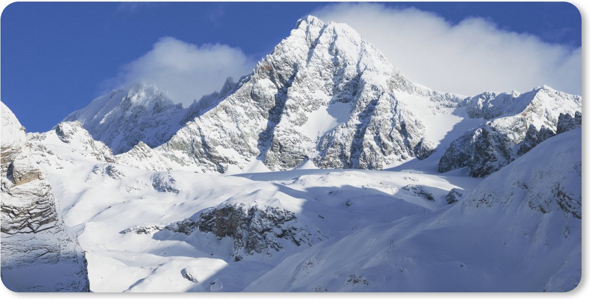 Muismat XXL 80x40 cm - Bureau onderlegger - Bureau mat De Oostenrijkse berg in het nationale park Hohe Tauern - Bureaumat - Gaming mousepad xl - Bureaulegger groot - Computer deskmat