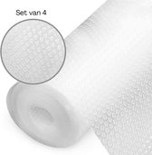 4x Antislipmat transparant 150x50 cm - Keukenlade beschermer - Mat voor bescherming - Antislip kast - Anti slip mat - Lade bescherming - Badkamer