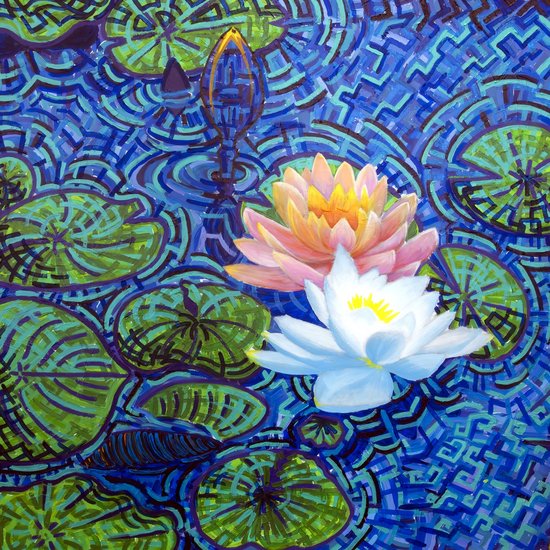 Vincent van Gogh - Water Lilies, Waterlelies Canvas Print