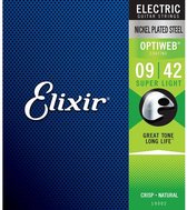 Elixir 19002 Optiweb Snaren voor Elektrische Gitaar (9-42)