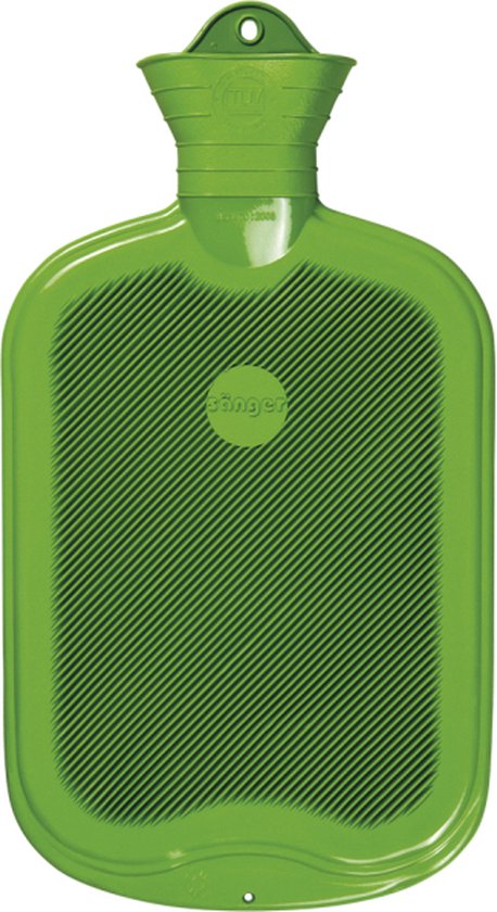 Sänger Warmwaterkruik 2L – Groen Effen & Geribbeld 1