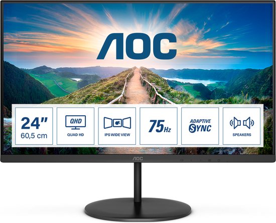De nieuwe lijn gaming monitoren van AOC AGON 15 AOC Q24V4EA - QHD IPS Monitor - 24 inch