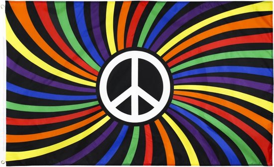 Drapeau arc-en-ciel - Drapeau Pride - Gay pride - 90 x 150 cm - Drapeaux - Drapeau - LGBTQ - Paix - Rayé - Polyester - multicolore