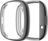 Screenprotector watch case - hoesje - geschikt voor Fitbit Versa 3 - grijs