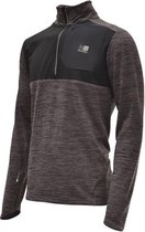 Karrimor Running ¼ Zip Long sleeve - Heren - Hardloopshirt - Kleur Zwart marl - Maat XL