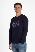 Brooklyn Intwiel Donkerblauwe Fiets | Velo sweater Wielrennen | Koers | Grappig | Cadeau - Maat XL