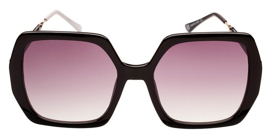 Icon Eyewear Zonnebril DEBORAH - Zwart montuur - Lichtgrijze glazen