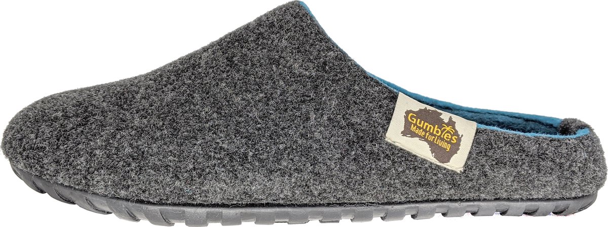 Outback Slof - Charcoal & Turquoise [UK 6 | EU 39]