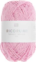 Ricorumi twinkly twinkly 008 roze - kleine bol katoengaren met glitter