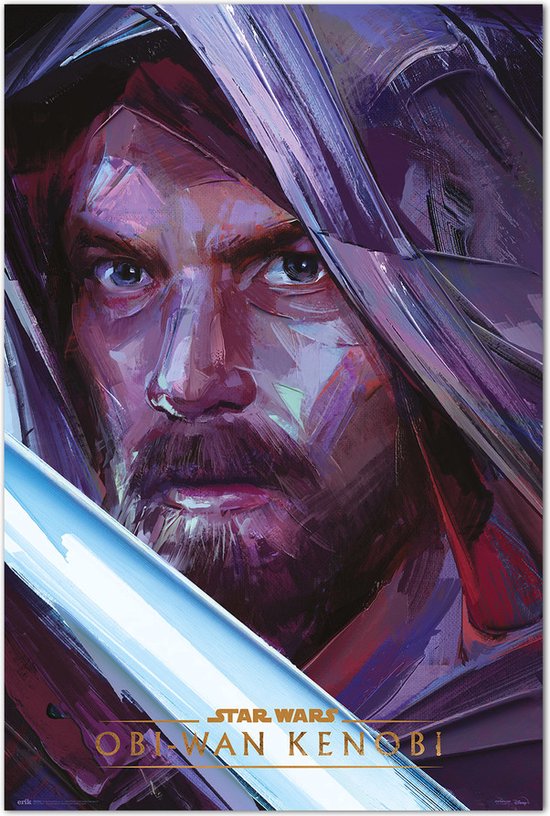 Affiche Star wars Obi Wan Kenobi - Jedi - Chevalier - Ewan McGregor - 61 x91,5 cm