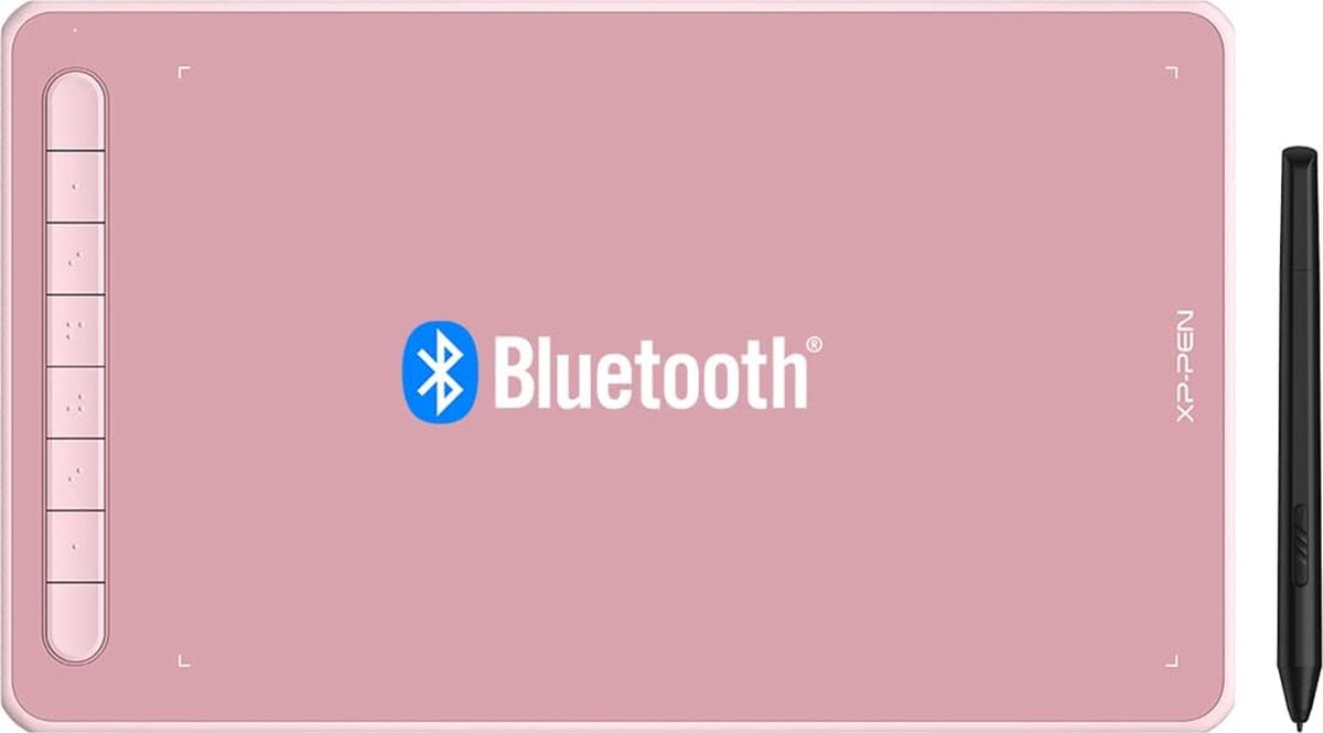 XPPen Deco LW - Bluetooth Tekentablet- 10x6 Inch - 8192 Niveaus X3-chip Stylus - Roze
