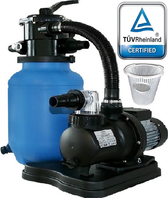 Sunmax Filter systeem zandfilterpomp 7500 l/uur zwembad pomp met filter  mandje (extra... | bol.com