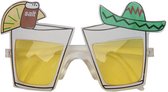 Mexico feest/party bril met tequila glazen - Carnaval party brillen