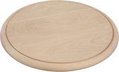 Ontbijtplank / broodplank / serveerplank - rond - hout - 25 cm