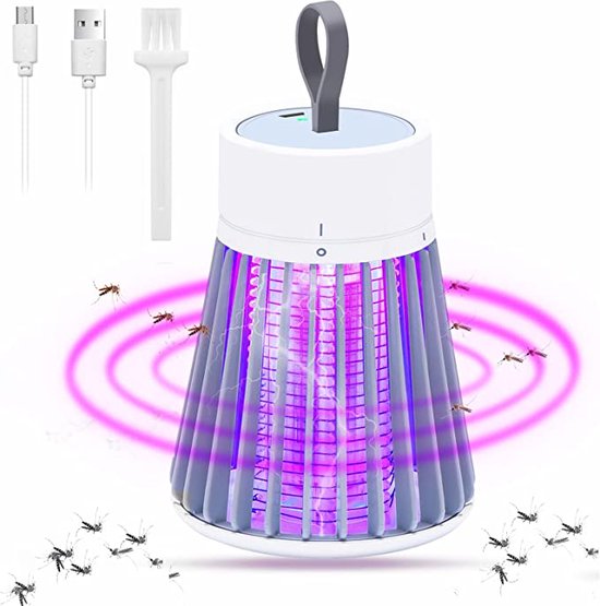 Professionele 2 in 1 Electrische UV Muggenlamp - Draadloos – Oplaadbaar -  4000mAh... | bol.com