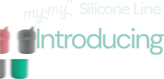 Pura my-my™ - silicone - gobelet à bec - 150 ml - Rose- Grijs