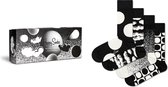 Happy Socks Black & White Socks Gift Set (4-pack) - Unisex - Maat: 36-40