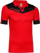 Patrick Power Shirt Korte Mouw Kinderen - Rood / Zwart | Maat: 7/8