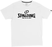 Spalding Essential Logo T-Shirt Heren - Wit | Maat: XXL