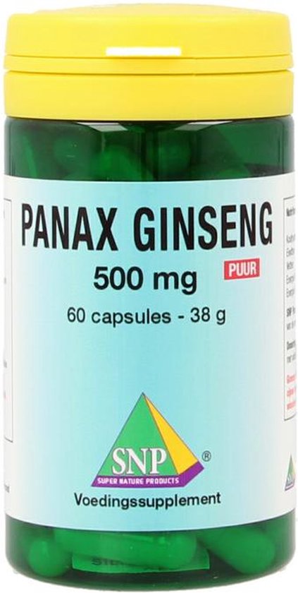 Panax Ginseng 500 Mg Puur 60ca