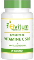 Elvitaal Gebufferde vitamine C 500 + Bio-flavonoïden - Vitamine C - Voedingssupplement