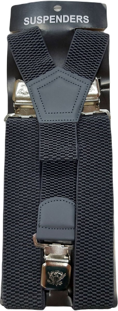Bretels | Kleur: Grijs | Bretels Heren Volwassenen | Stevige Clips | Sterke Clips | Brede Clips | One Size Fits All