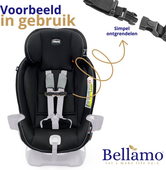 vergeven Lift munt Bellamo Gordelclip - Gordelclip Autostoel - kinderbeveiliging - gordelklem  - Baby... | bol.com
