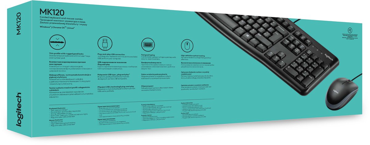 Logitech MK120 Handleiding: Toetsenbord