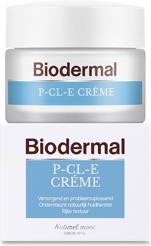 Biodermal P-Cl-E creme - Dagcreme - Deze dagcrème ondersteunt het herstellend vermogen van de droge huid - droge huid gezichtscreme - gezichtsverzorging - 50 ml